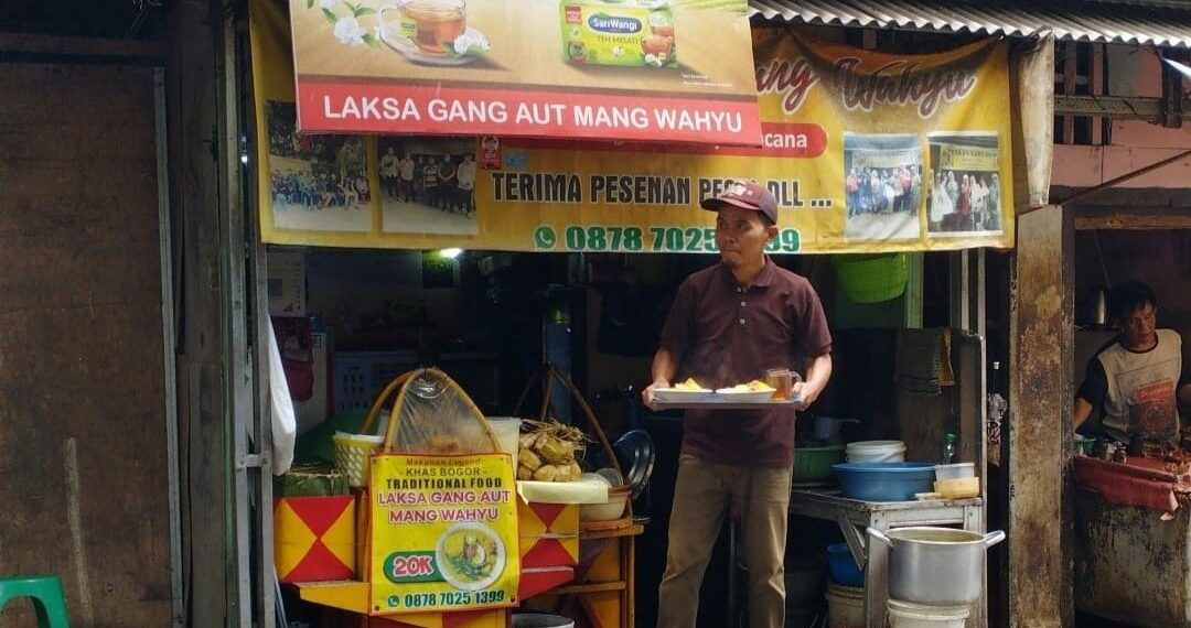 Salah satu tempat makan Laksa enak yang ada di Bogor, yakni Laksa Gang Aut Mang Wahyu. (Instagram @tedsuka1)