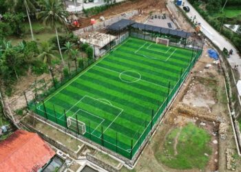 Penampakan lapangan Bromelia Mini Soccer di Cisarua, Kabupaten Bogor. (Foto: Instagram @bromeliasportcenter)