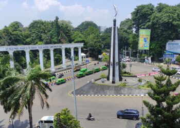 Ilustrasi Tugu Kujang, Kota Bogor. (Foto: Redaksi Liburandibogor.com)