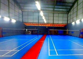 Salah satu lapangan badminton yang ada di Kabupaten Bogor. (Foto: Vera Damayanti)